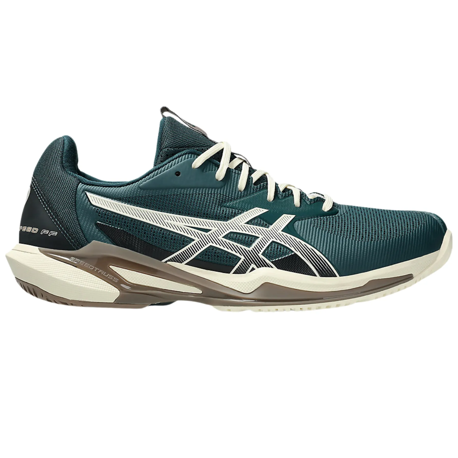 Asics Solution Speed FF 3 Men Tennis Shoes - Saxon Green/Birch Soft Toe Box Ergonomic Fit