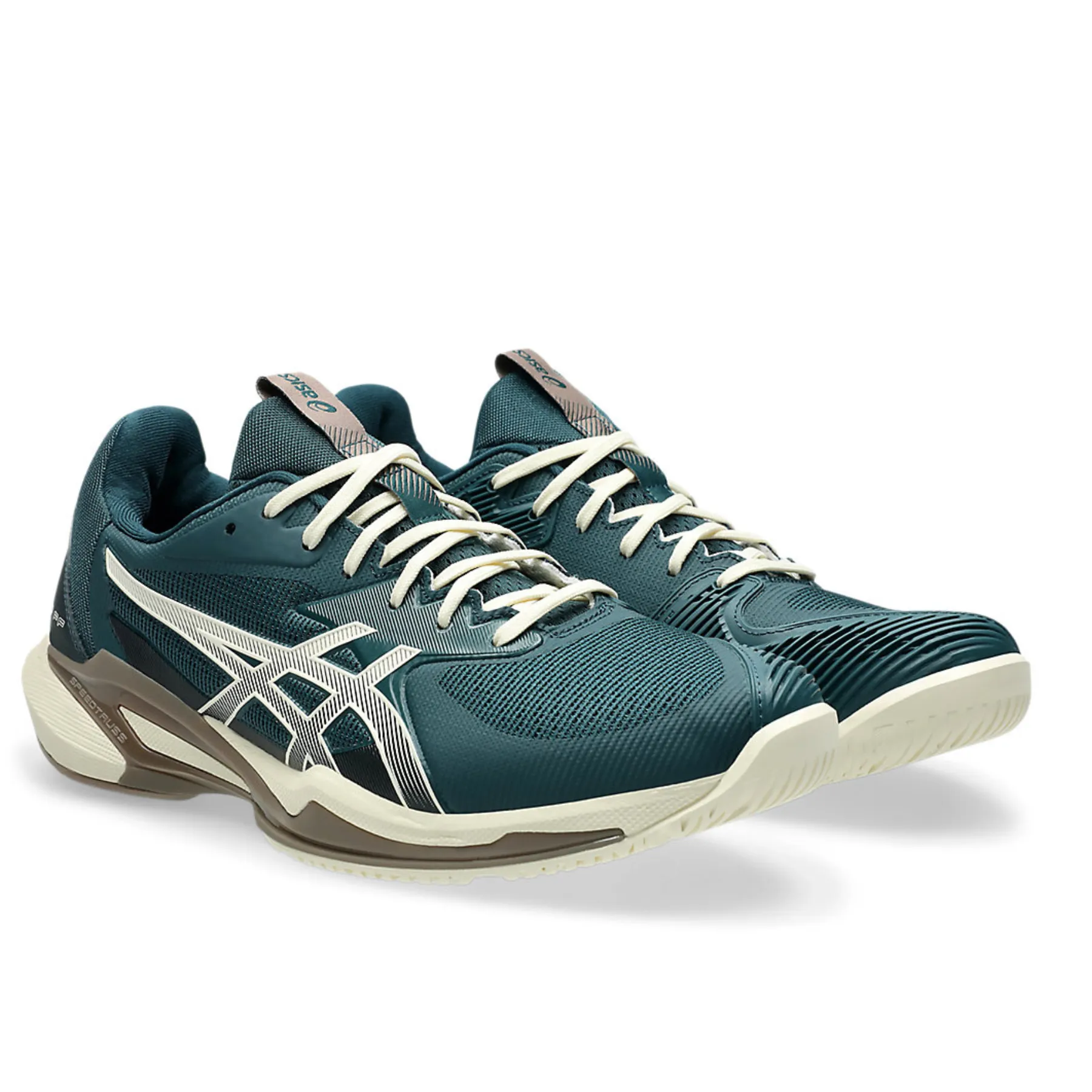 Asics Solution Speed FF 3 Men Tennis Shoes - Saxon Green/Birch Court City Runners