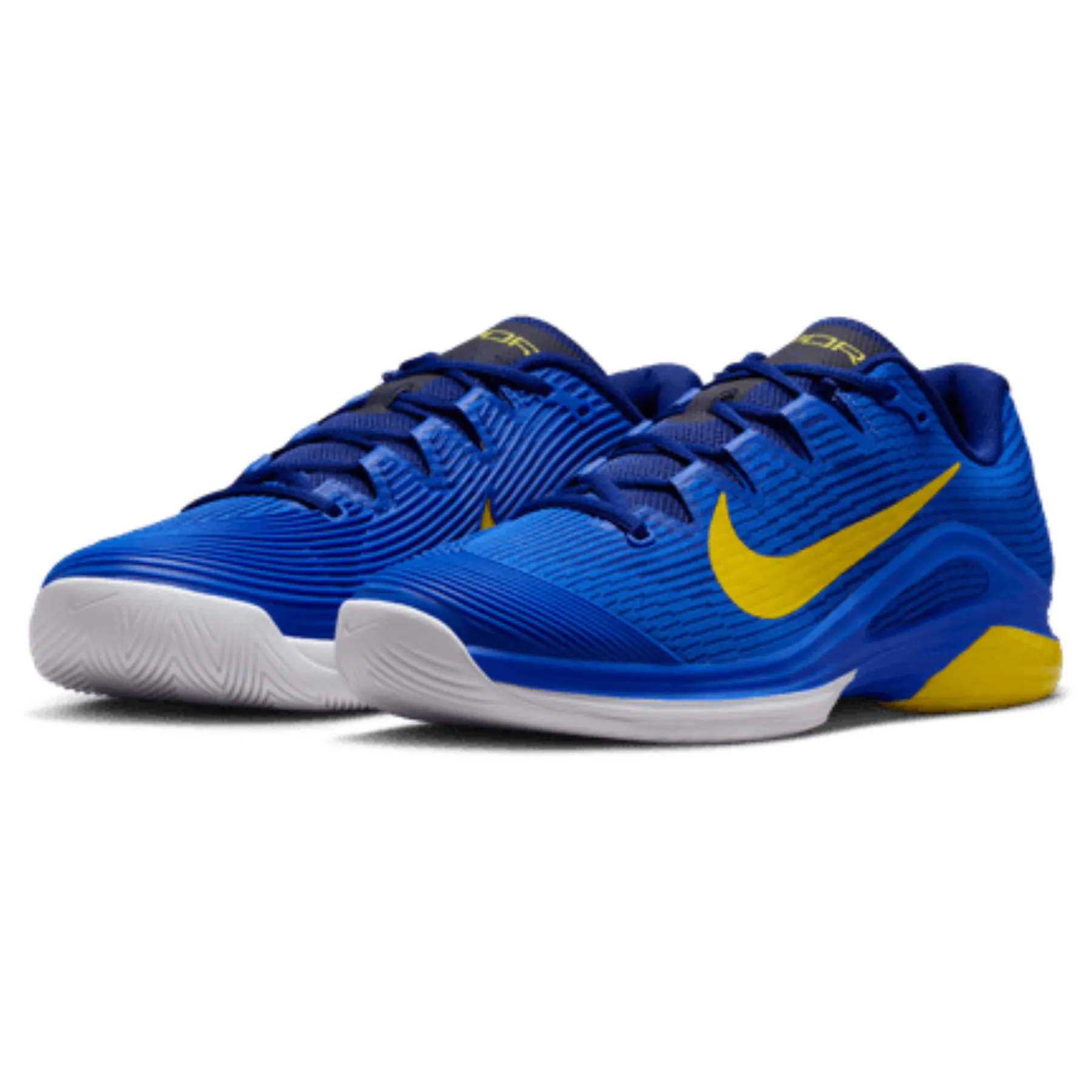 Performance Outdoor Walk Nike Vapor 12 Mens Hard Court Tennis Shoes - Racer Blue/Lightening Deep Royal Blue