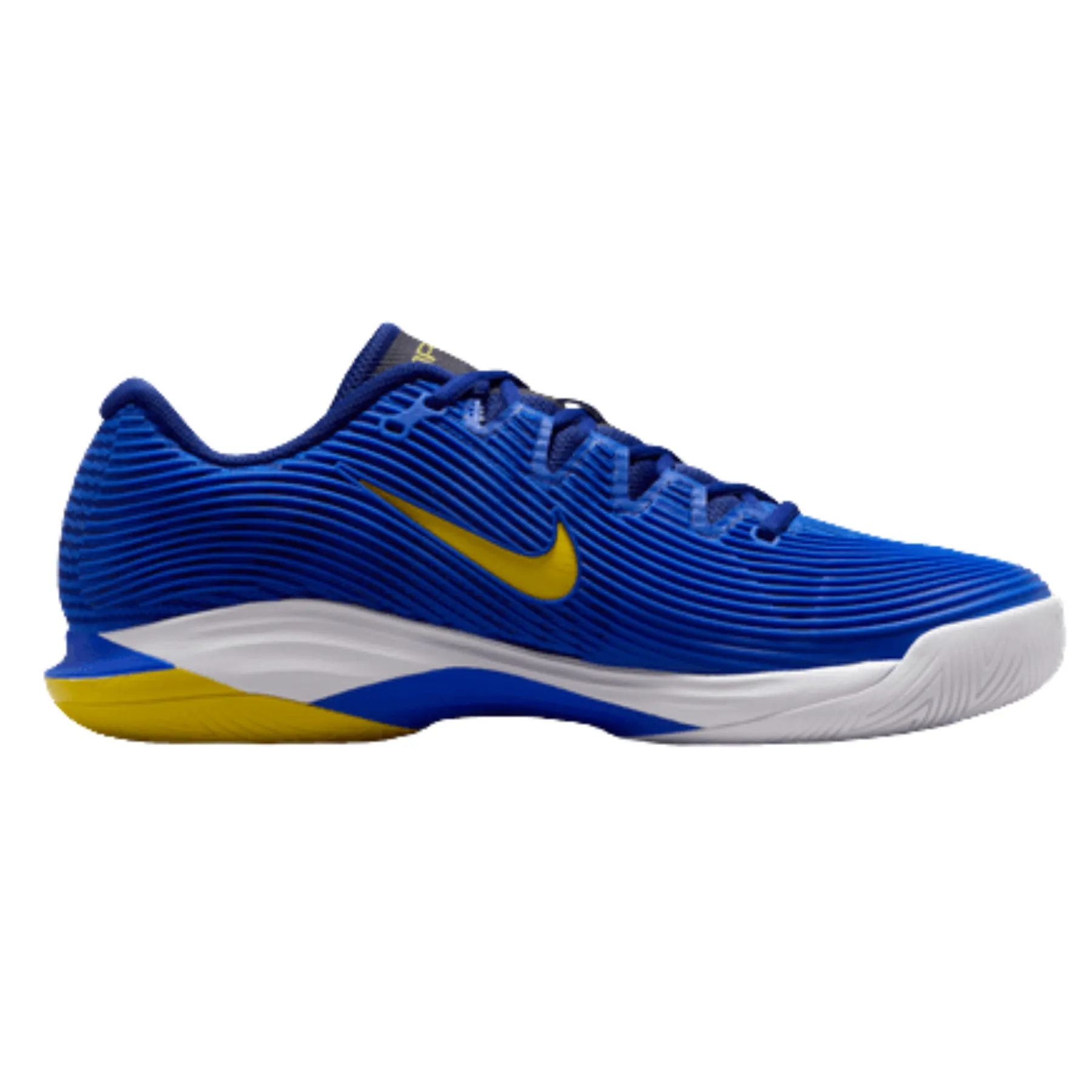 Nike Vapor 12 Mens Hard Court Tennis Shoes - Racer Blue/Lightening Deep Royal Blue Removable insole Basic Comfort