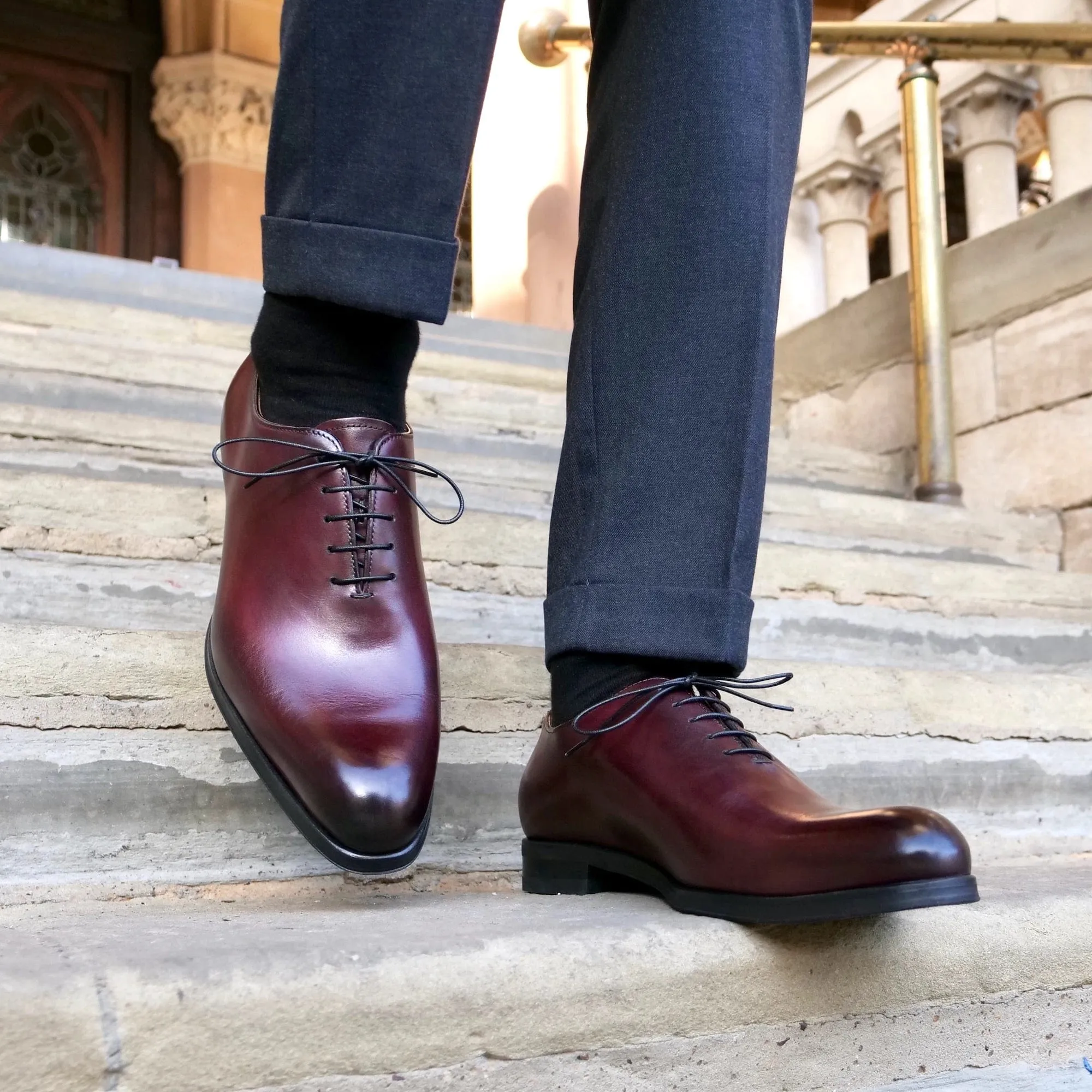 Classic Loafers Camden Wholecut Oxford Oxblood