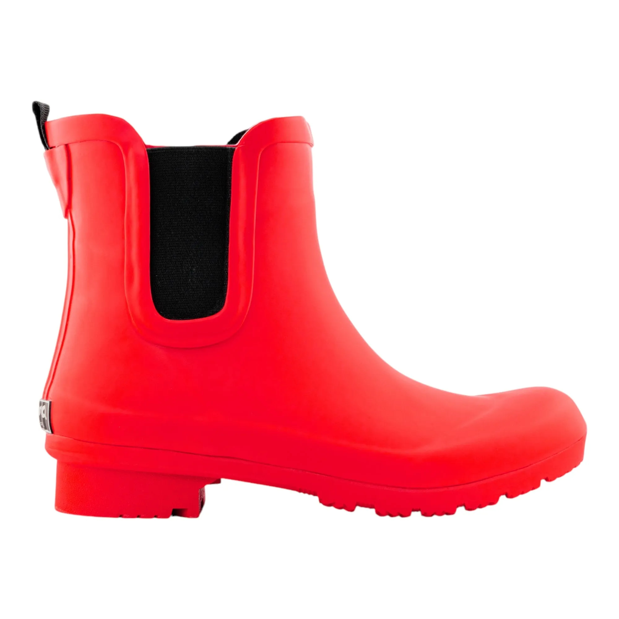 Comfy Chic Boots Chelsea Matte Red Women's Rain Boots