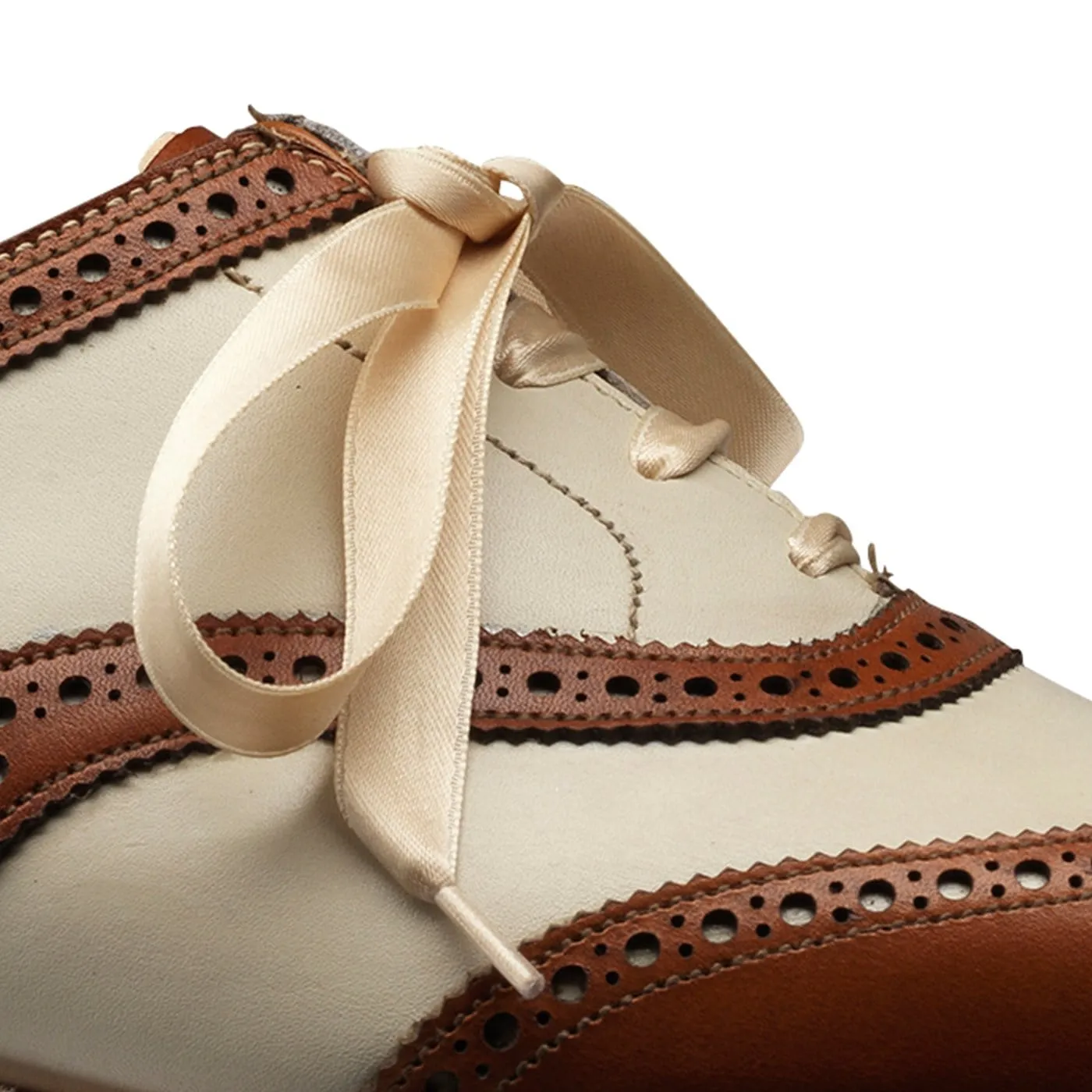 Perfect Fit Urban Fashion Alice Tan & Ivory Burnished Calf
