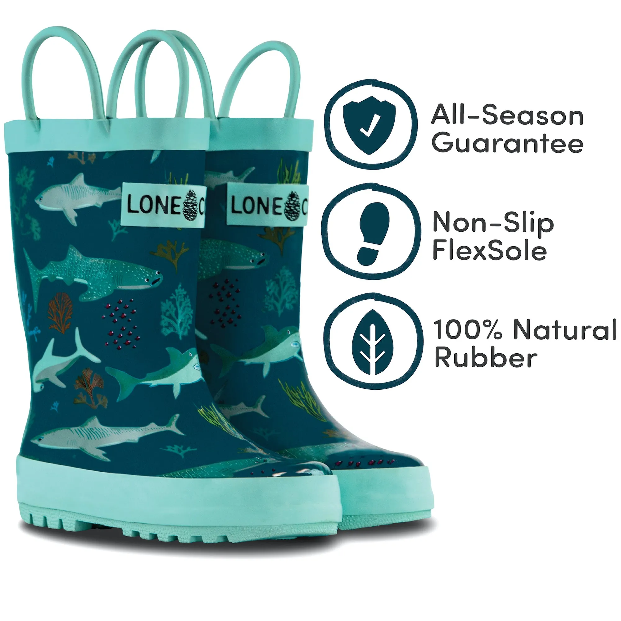 Heavy Duty Gear Waterproof Trail Shark Attack Rain Boot