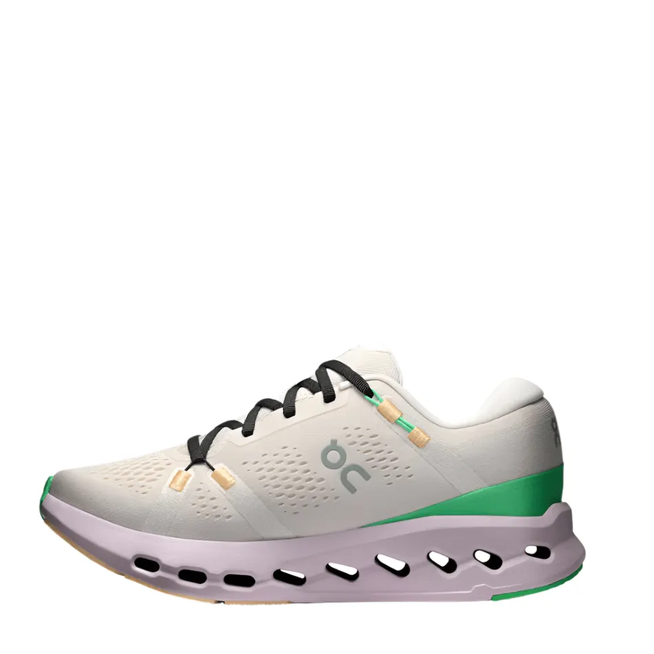 style - statement ankle sock On Women's Cloudsurfer 2 Running Shoes in Pearl/Orchid SS25