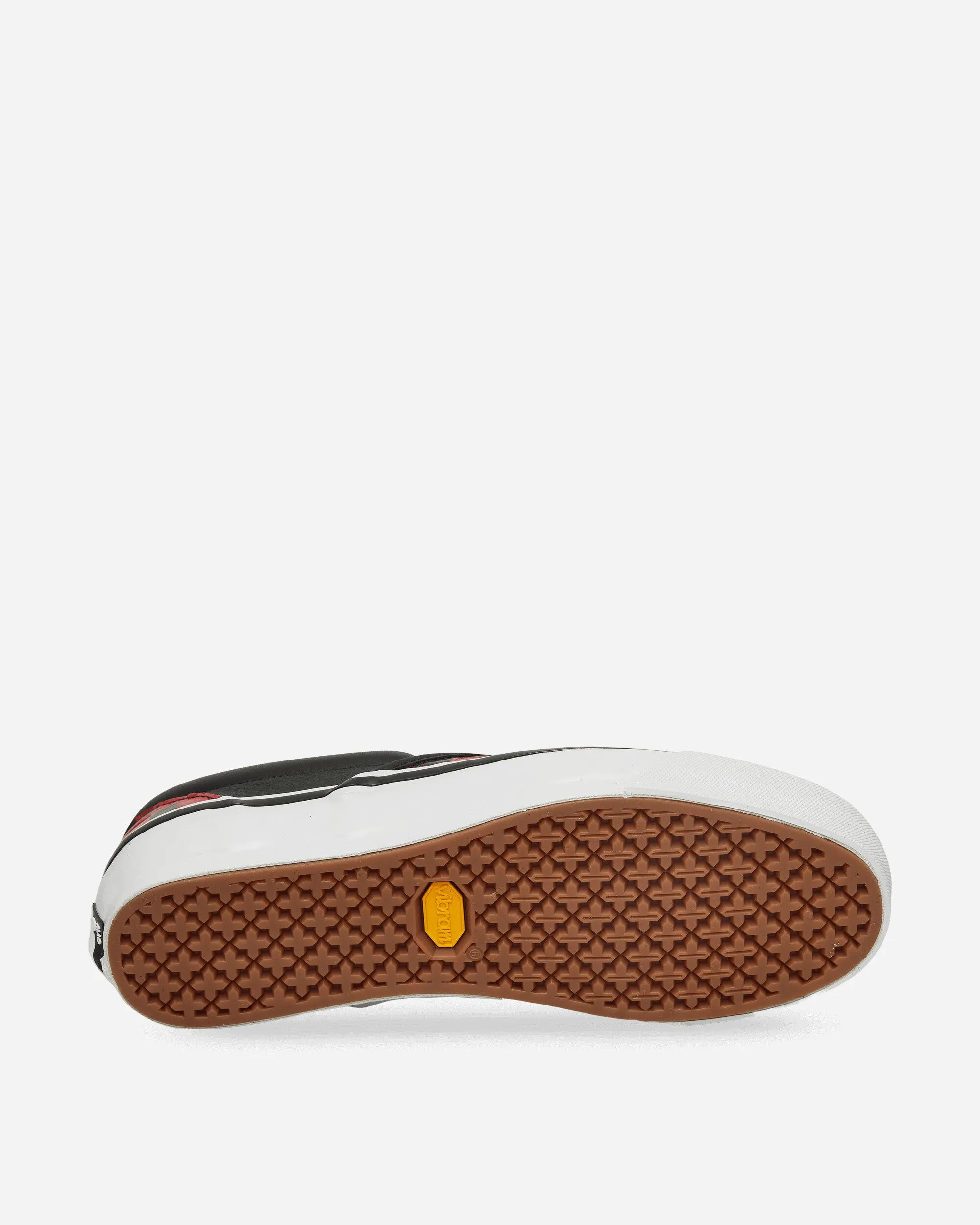 Classic Slip-On 98 Leather Check Vibram Sneakers Black / Racing Red Modern Slip On Relaxation Fit