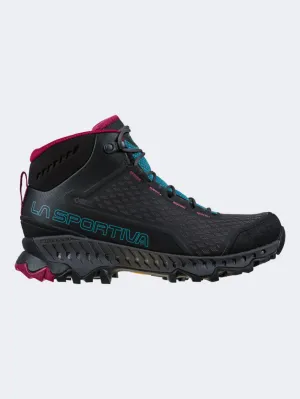 Edge Support La Sportiva Stream Gtx Women Hiking Shoes Black/Topaz