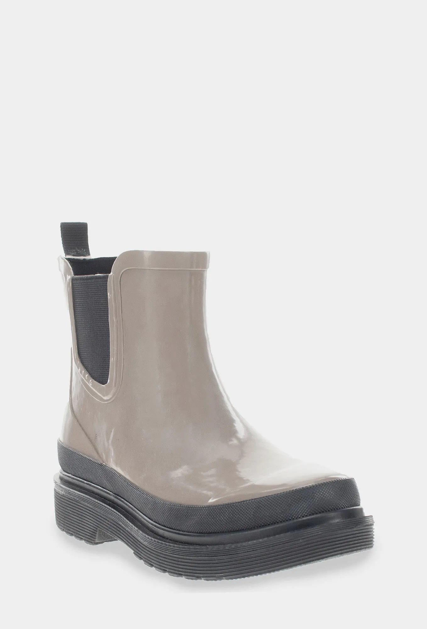 Chic Design Sporty Look BALLARD CHELSEA RAIN BOOT - TAUPE