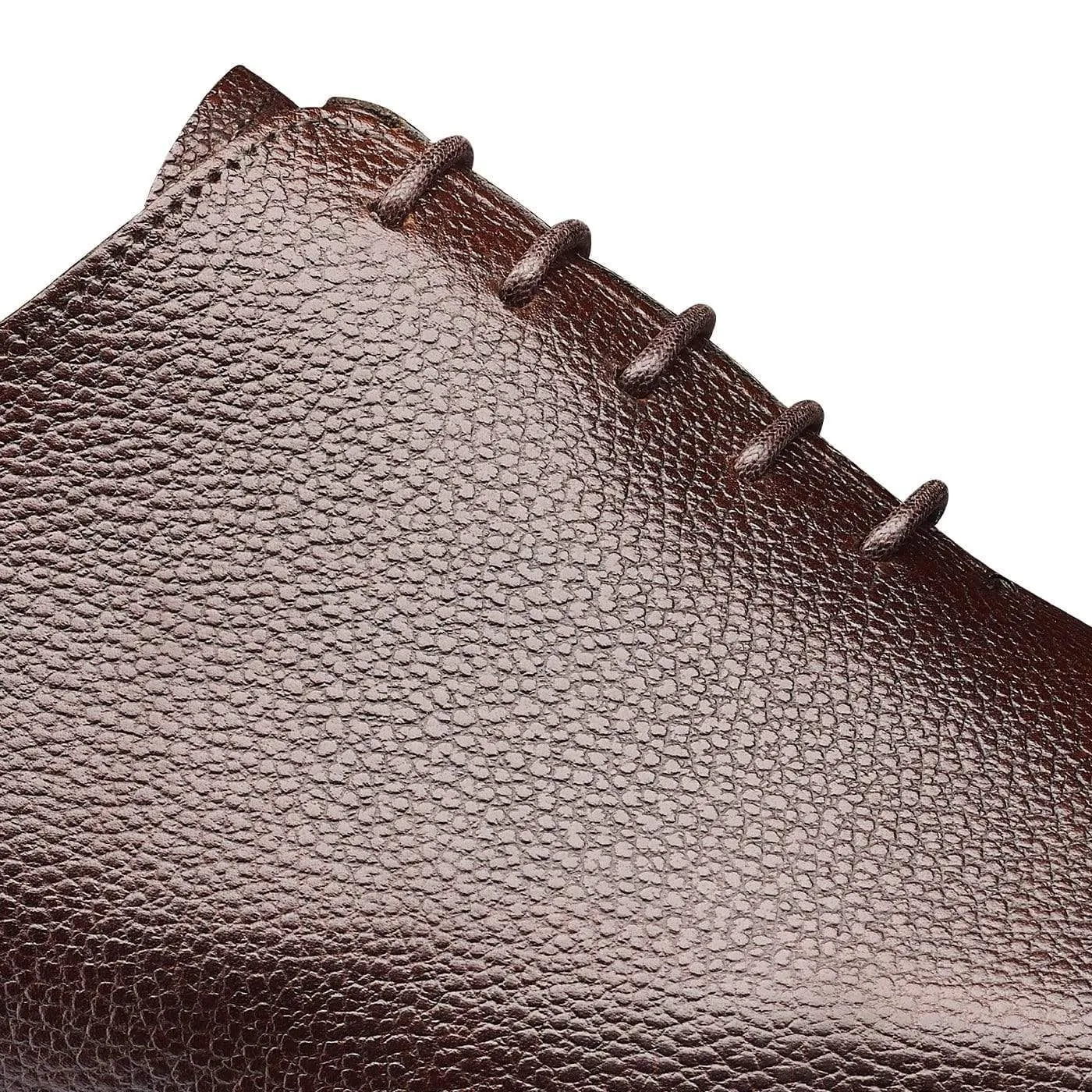 Alex Dark Brown Pebble Grain Urban Walking Shoes
