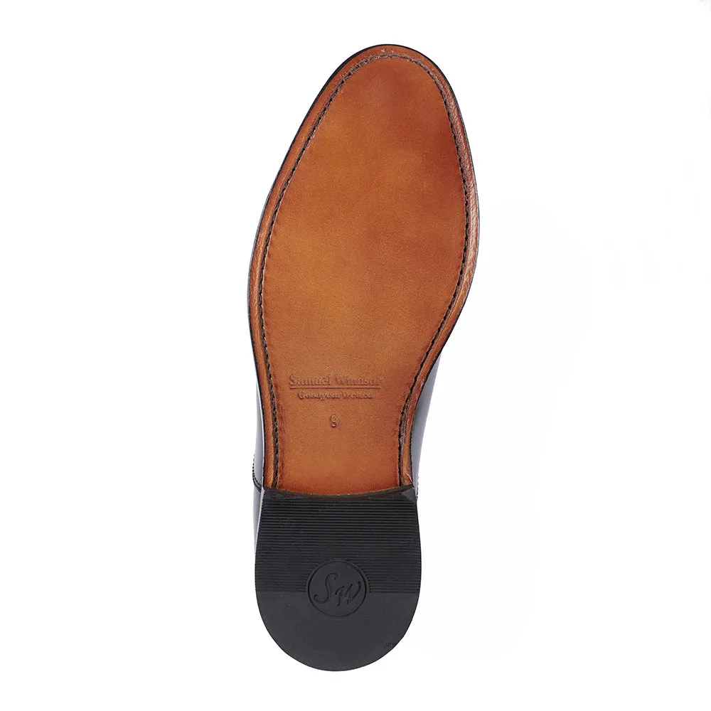 Quick Office Style Oxford Shoe - Black