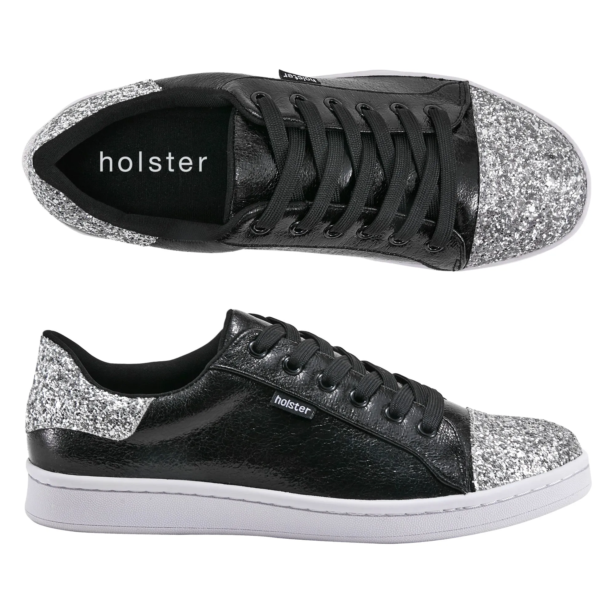 Stardust - Black Comfortable Upper synthetic leather