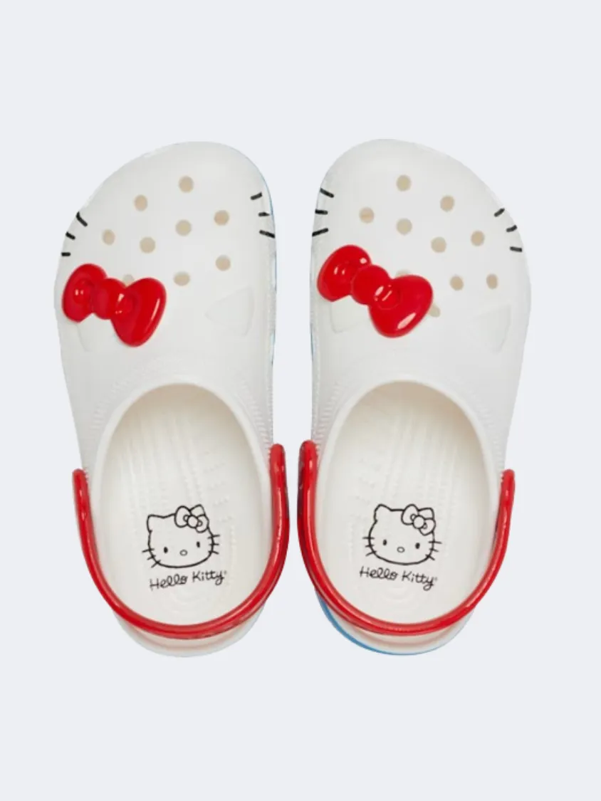 Running Love Path Crocs Hello Kitty Kids Lifestyle Slippers White/Red/Blue