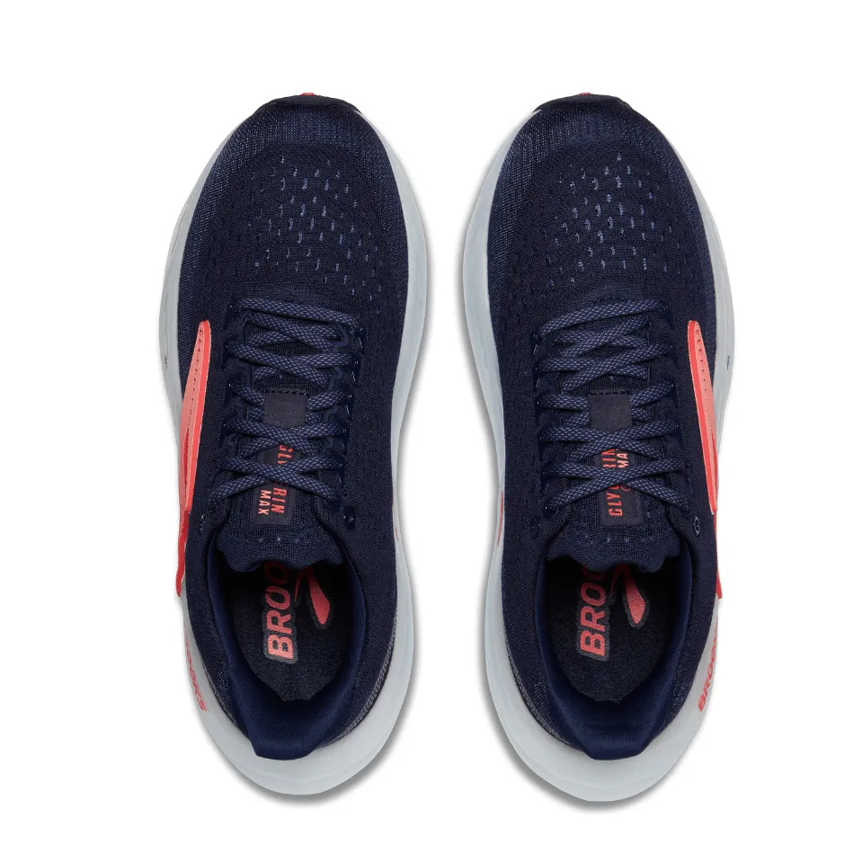 efficient workout Brooks Women's Glycerin Max Running Shoes in Peacoat/Blue Ribbon/Hot Coral SS25