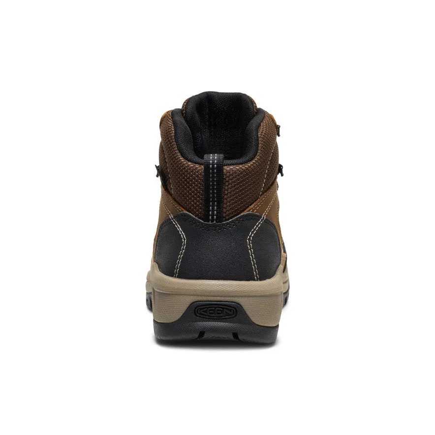 Women's Skokie Waterproof Work Boot (Soft Toe)  |  Bison/Black Narrow Fit group walk