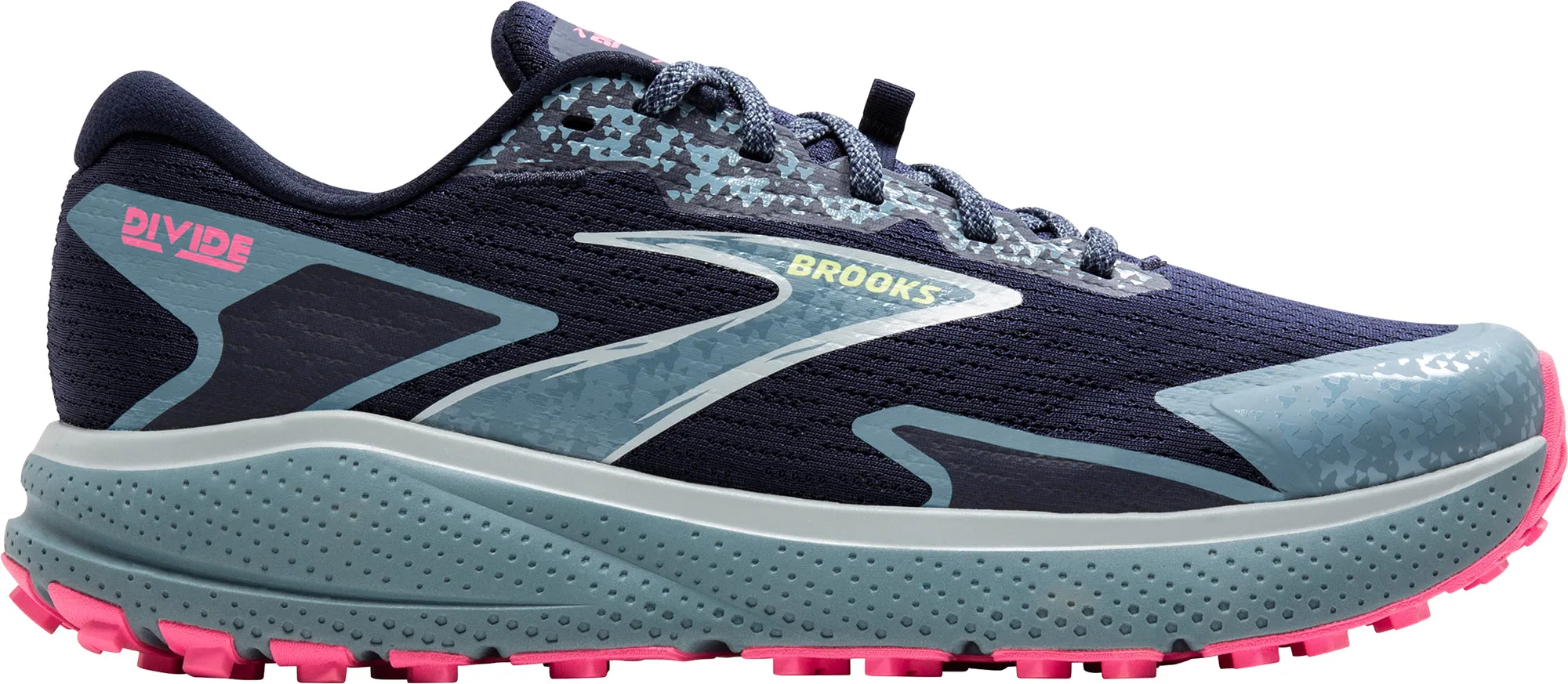 Nonstop Action Travel Gear Brooks Divide 5 Womens Trail Running Shoes - Blue