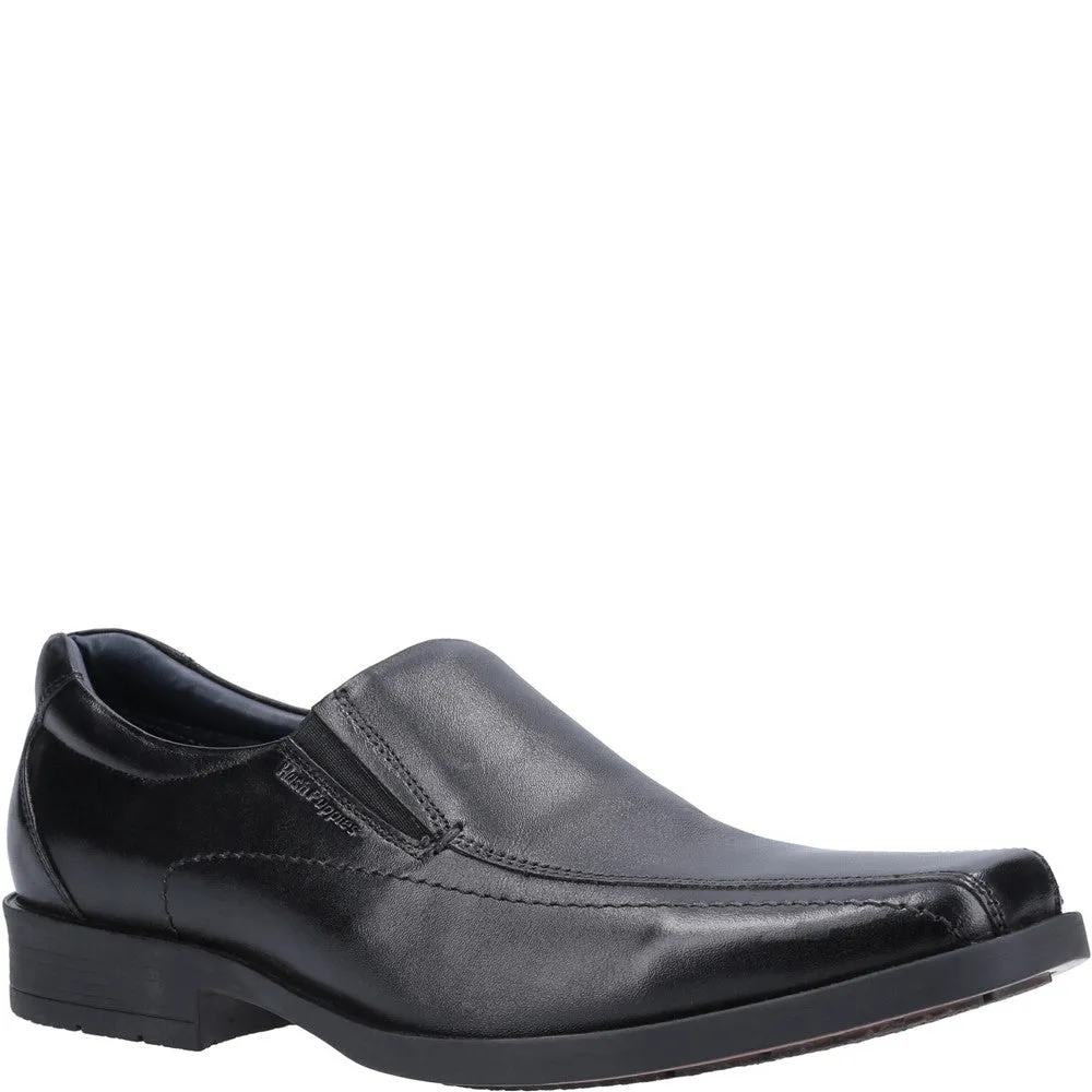 Trendy Appeal Soft Leather Black Brody Slip-On Shoes