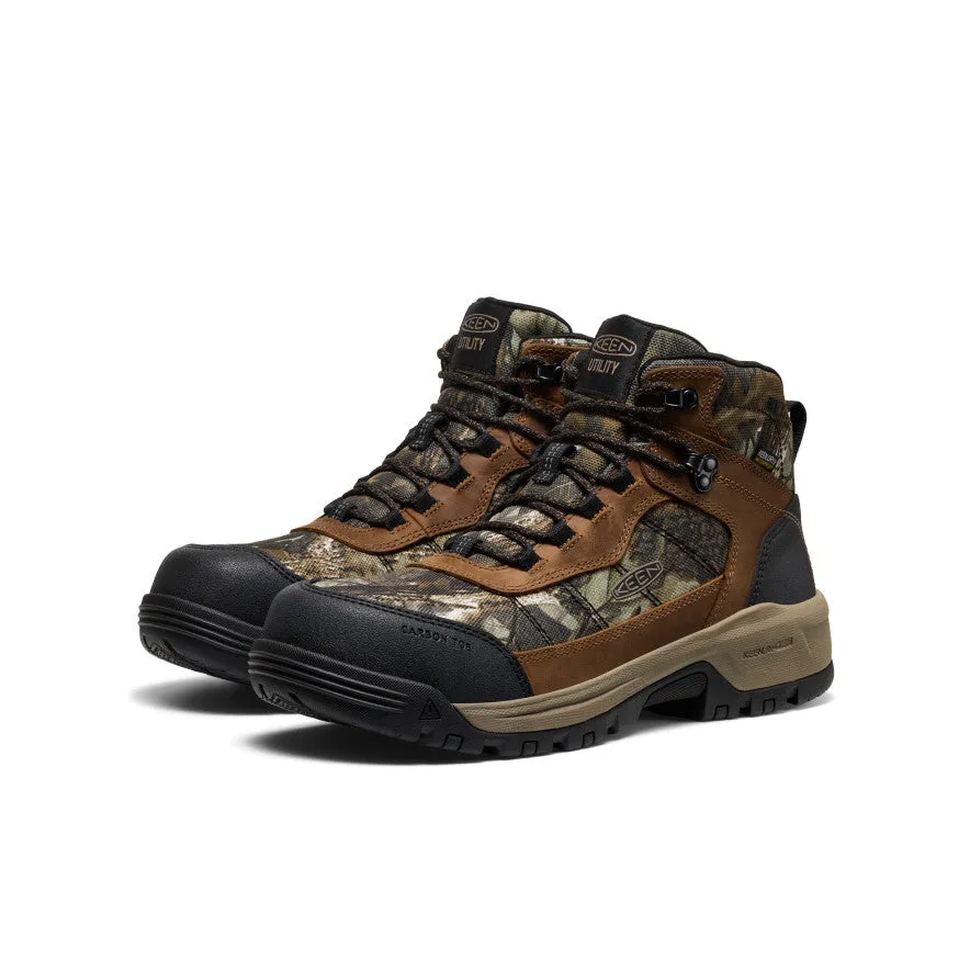 Young Mood Men's Skokie Waterproof Work Boot (Carbon Toe)  |  Camo/Black