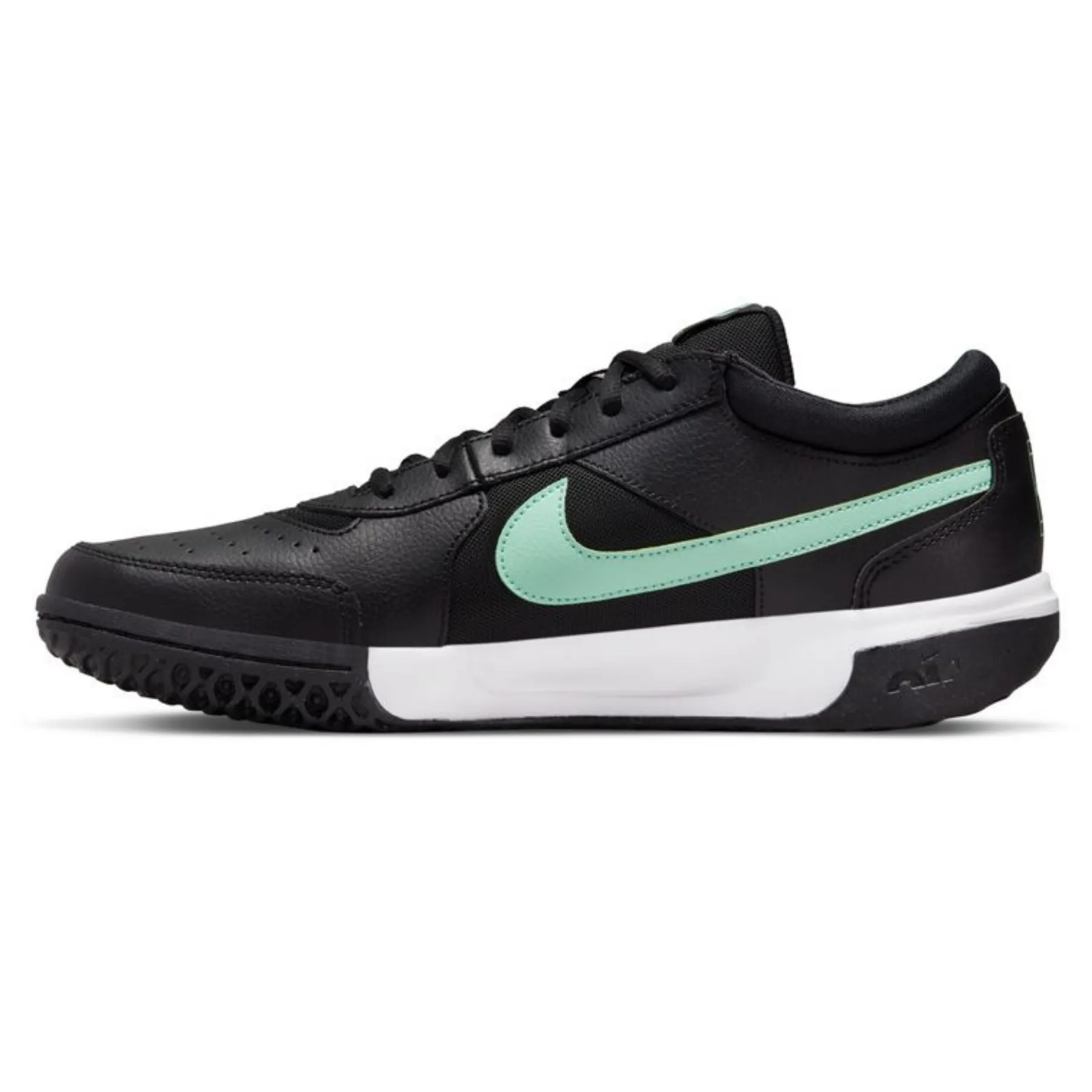 Nike Court Zoom Lite 3 Men's Hard Court Tennis Shoes - Black/Mint Outdoor Walk Balanced Fit