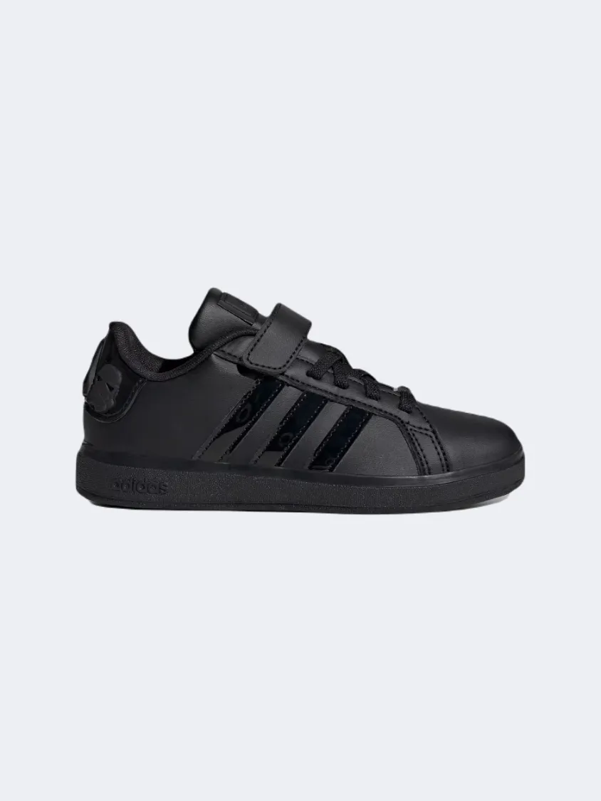 Adidas Star Wars Grand Court 2 Ps-Boys Sportswear Shoes Black Light Step Freeze Grip