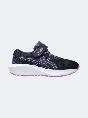 Stage Pop Asics Pre Excite 10 Ps-Girls Running Shoes Midnight/Lavender Glow