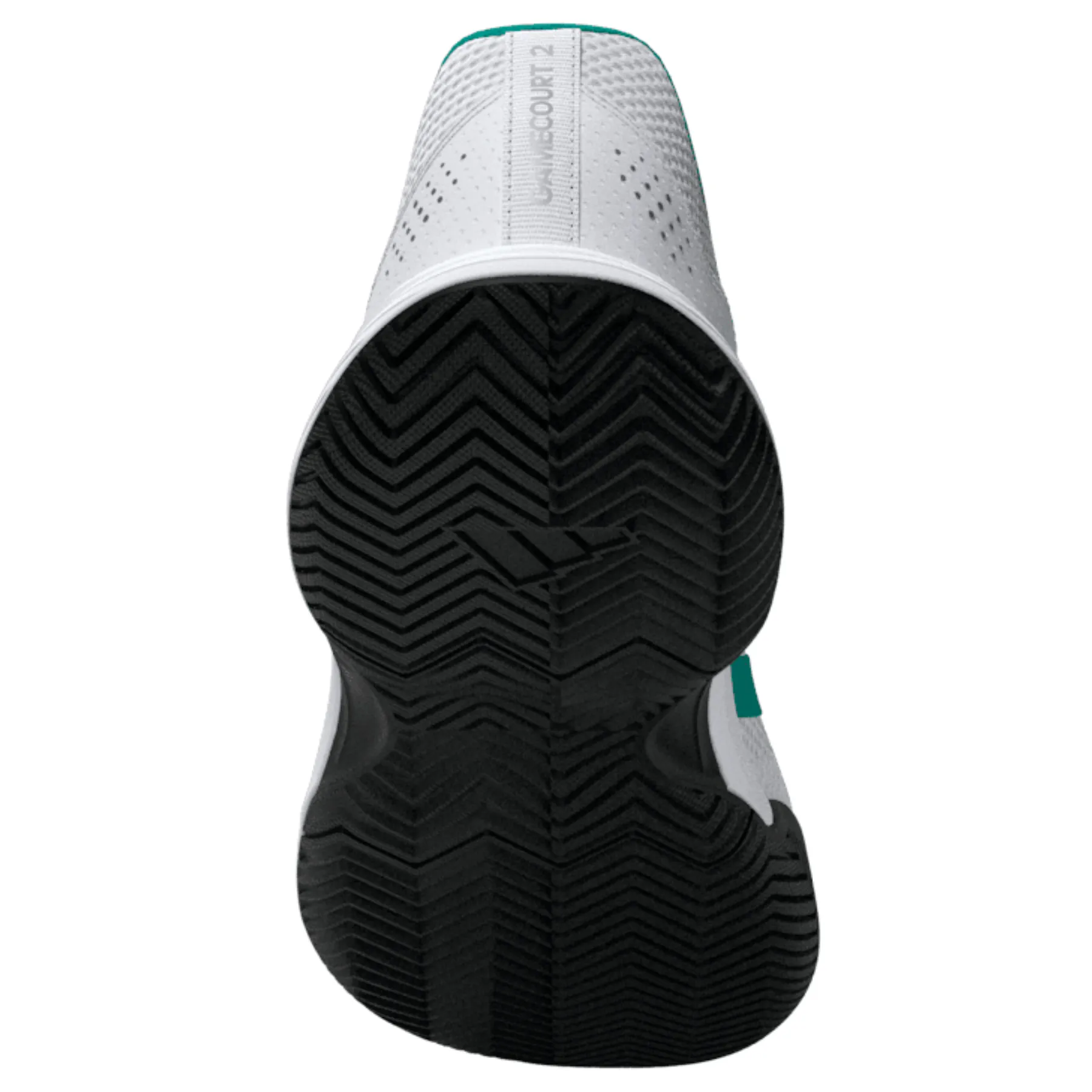 Comfort Cushion Adidas Gamecourt 2.0 Mens Tennis Shoes - Footwear White/Pure Teal/Core Black