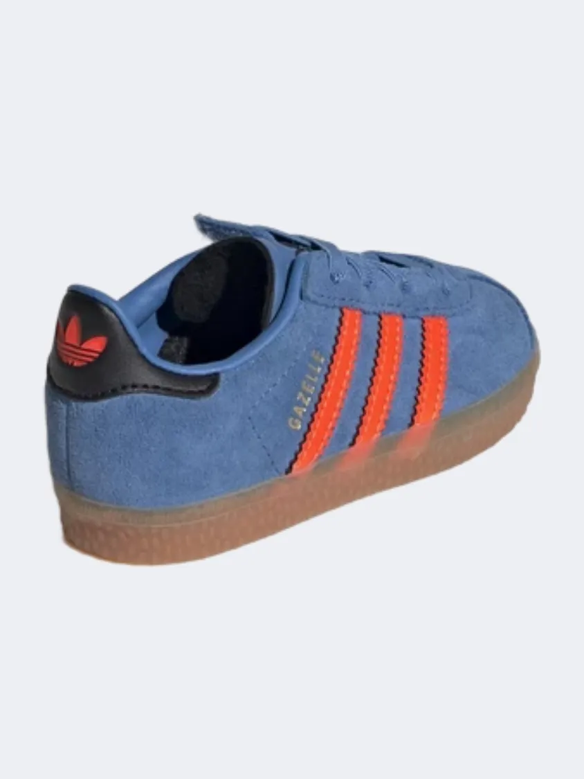 Adult Ease Early Jog Adidas Gazelle Comfort Infant-Boys Original Shoes Blue/Orange