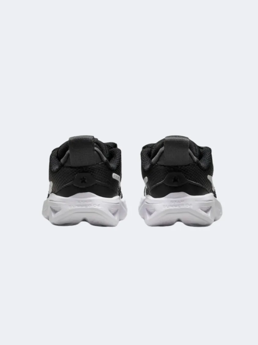 Nike Star Runner 4 Next Nature Infant Boys Running Shoes Black/White Injury Safe Foot Glow