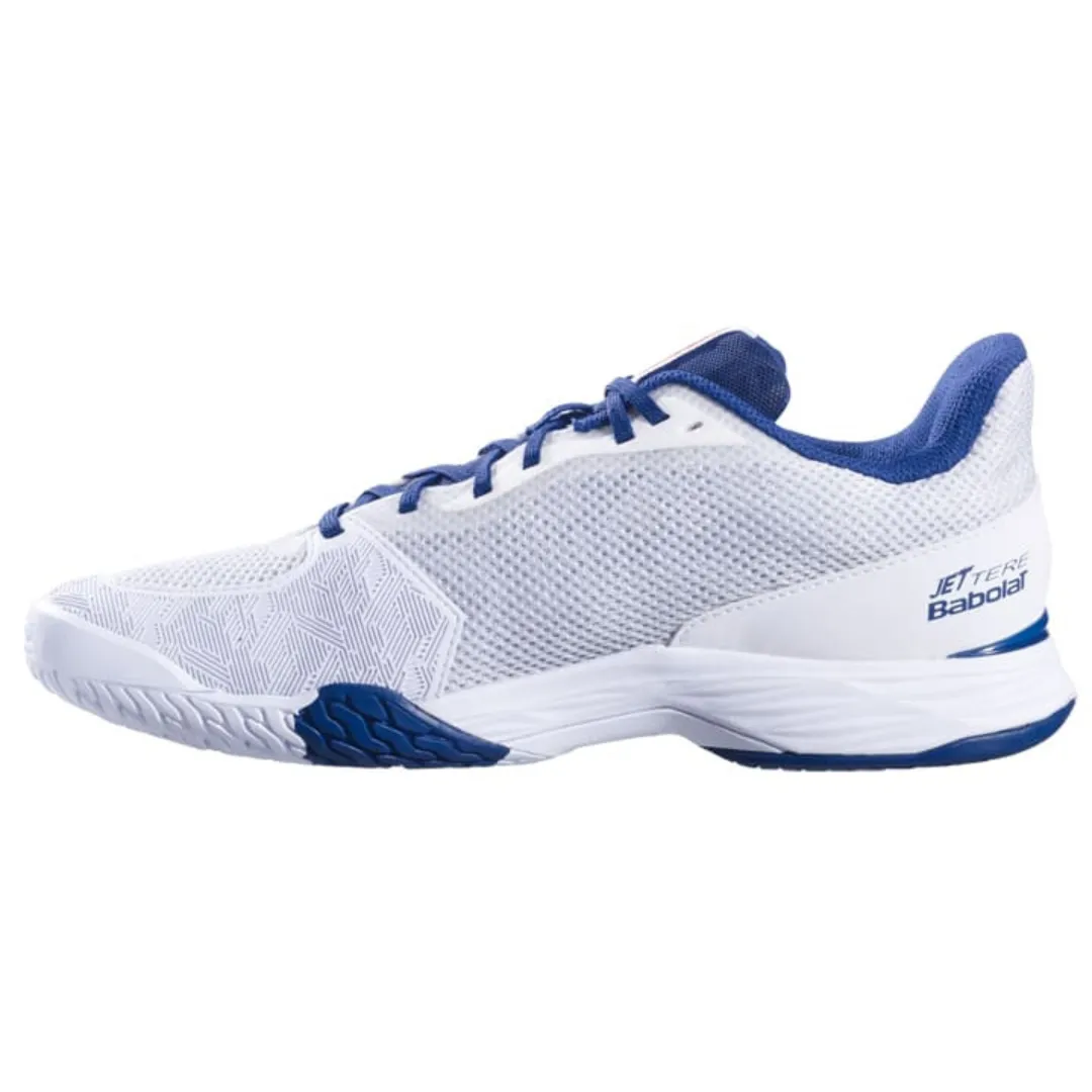 Eva Midsole Comfort Cushion Babolat Jet Tere White/Estate Blue All Court Men Tennis Shoes