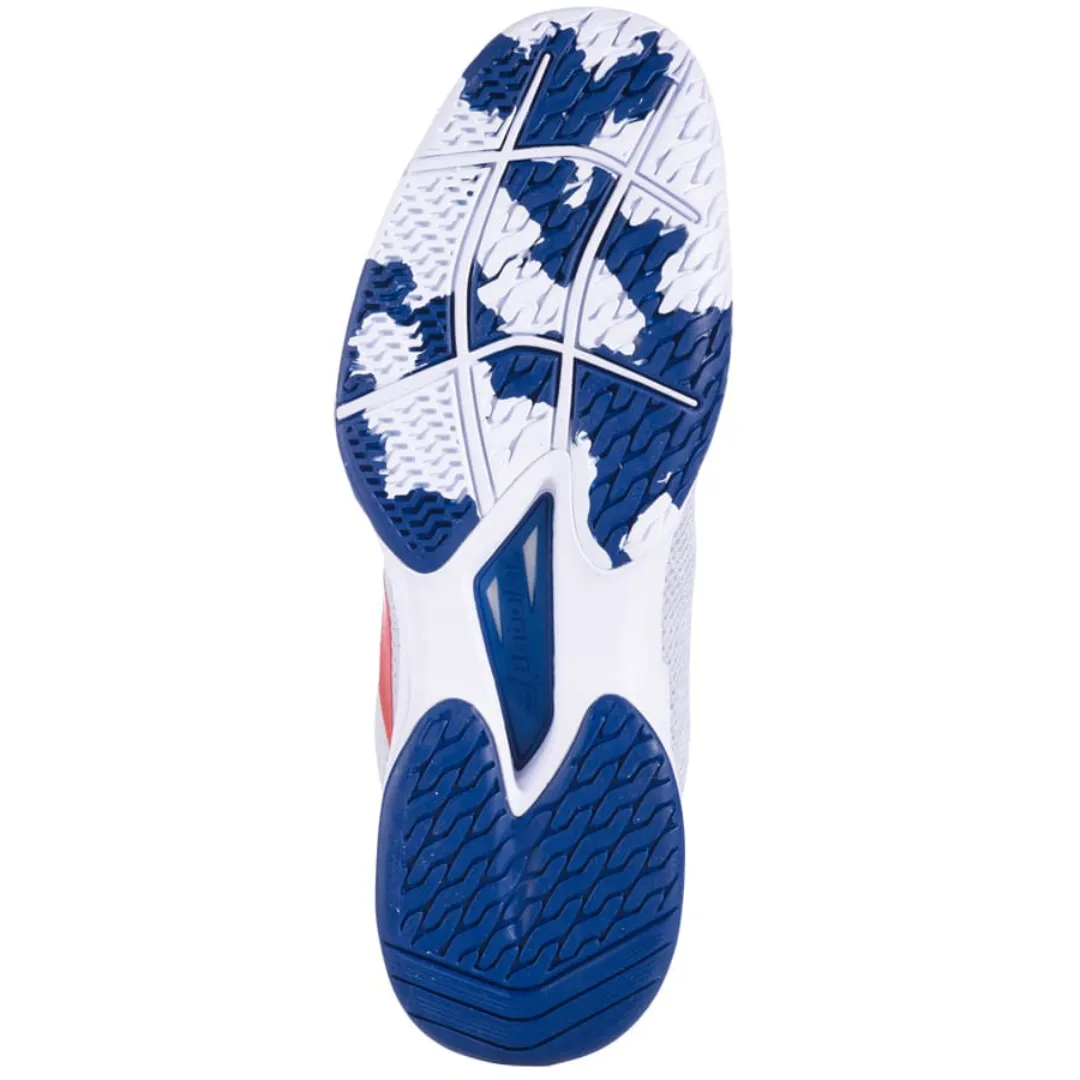 Babolat Jet Tere White/Estate Blue All Court Men Tennis Shoes Urban Gear Everyday Walkers
