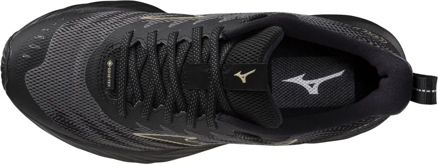 Mizuno Wave Rider GORE-TEX 2 Womens Trail Running Shoes - Black Low Profile