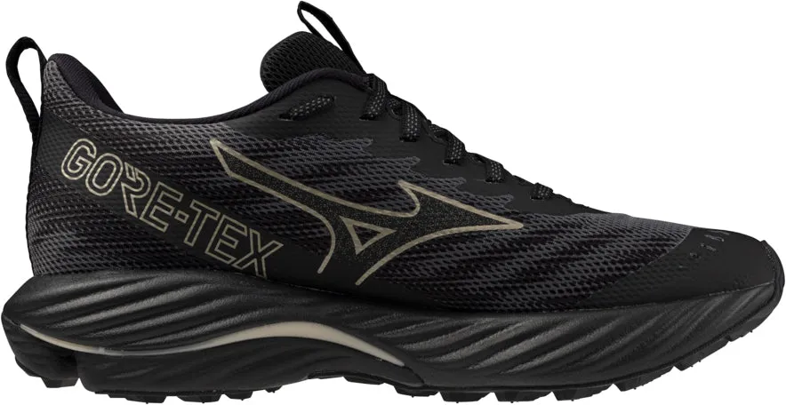 Mizuno Wave Rider GORE-TEX 2 Womens Trail Running Shoes - Black Endurance Mode Quick Wear