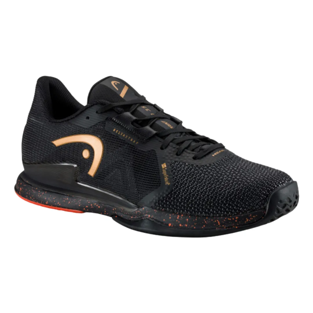 Foot Support Ergonomic Fit Head Sprint Pro 3.5 SF Court Men Tennis Shoes - Black/Orange