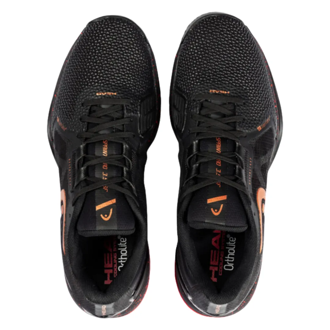 Durable Head Sprint Pro 3.5 SF Court Men Tennis Shoes - Black/Orange