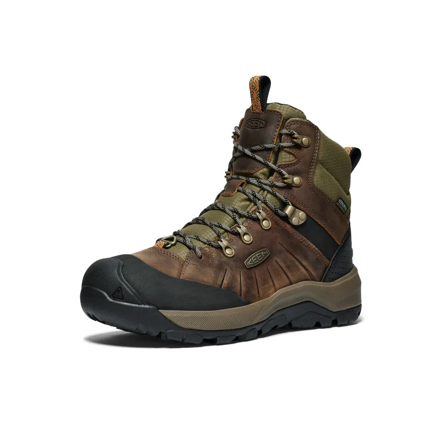 Men's Revel IV Polar Waterproof Boot  |  Bison/Orange Pepper Comfortable Soles Gym support
