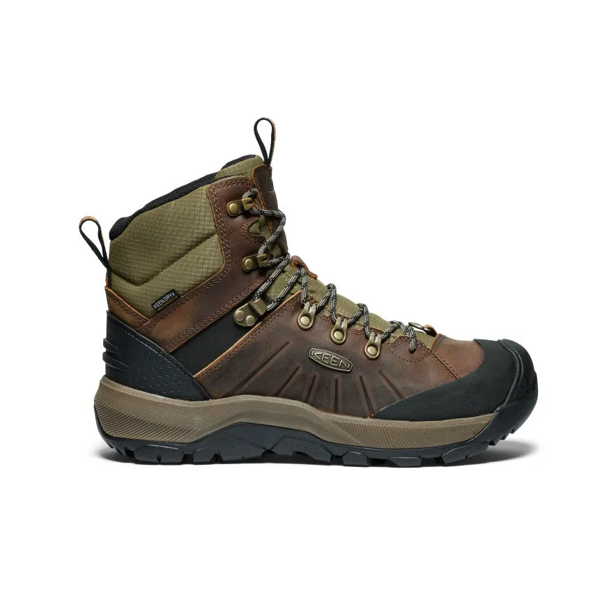 Men's Revel IV Polar Waterproof Boot  |  Bison/Orange Pepper Comfort Padding Abrasion   Resistant