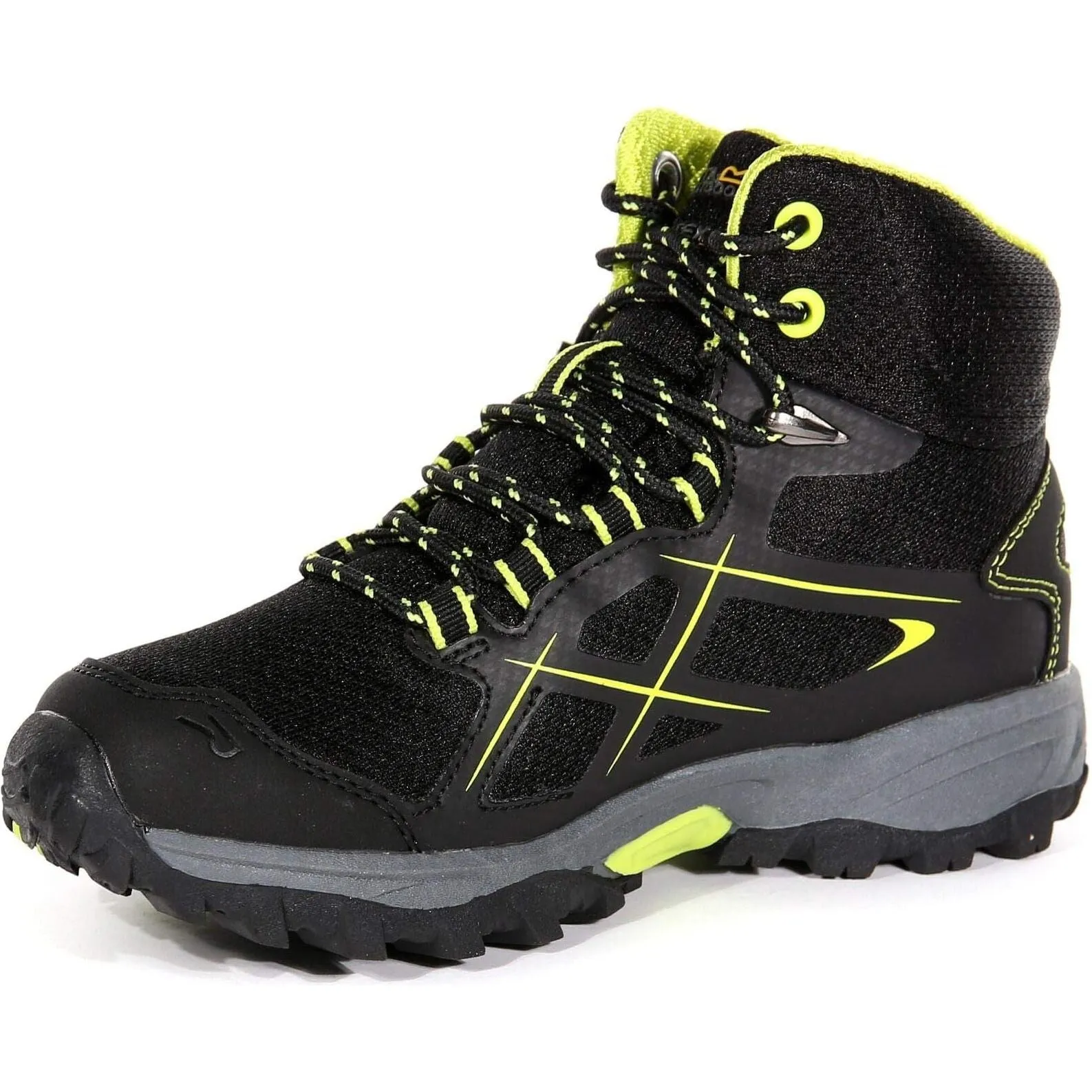 Regatta Kota Mid Junior Waterproof Walking Boots - Black Wild Terrain