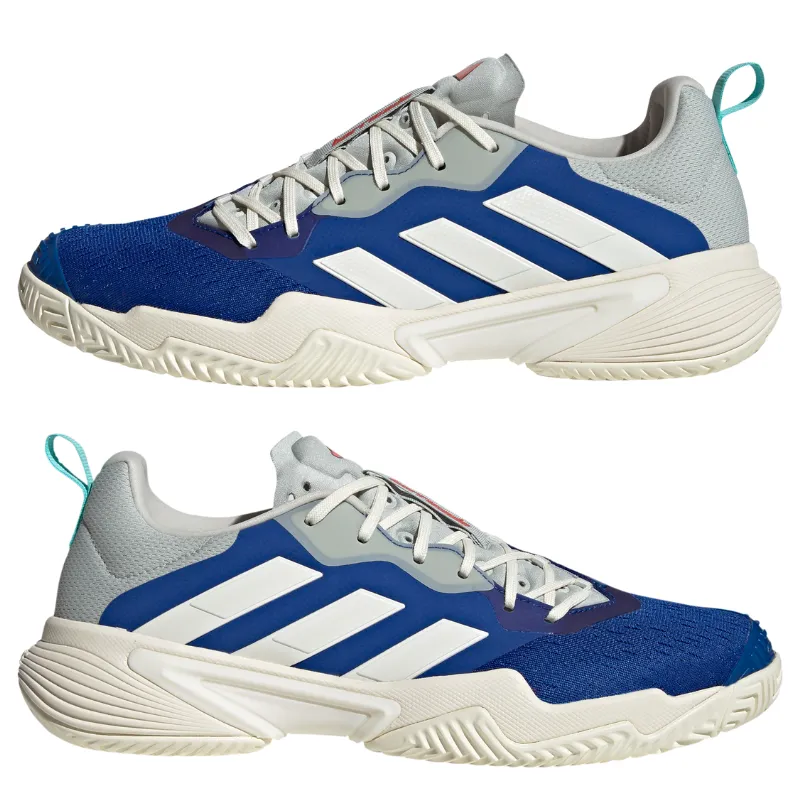 Easy To Clean Adidas Barricade Mens Tennis Shoes - Team Royal Blue / Off White / Bright Red