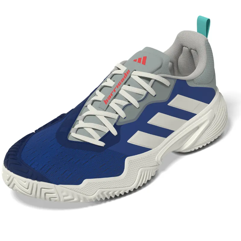 Adidas Barricade Mens Tennis Shoes - Team Royal Blue / Off White / Bright Red Teen Athletes