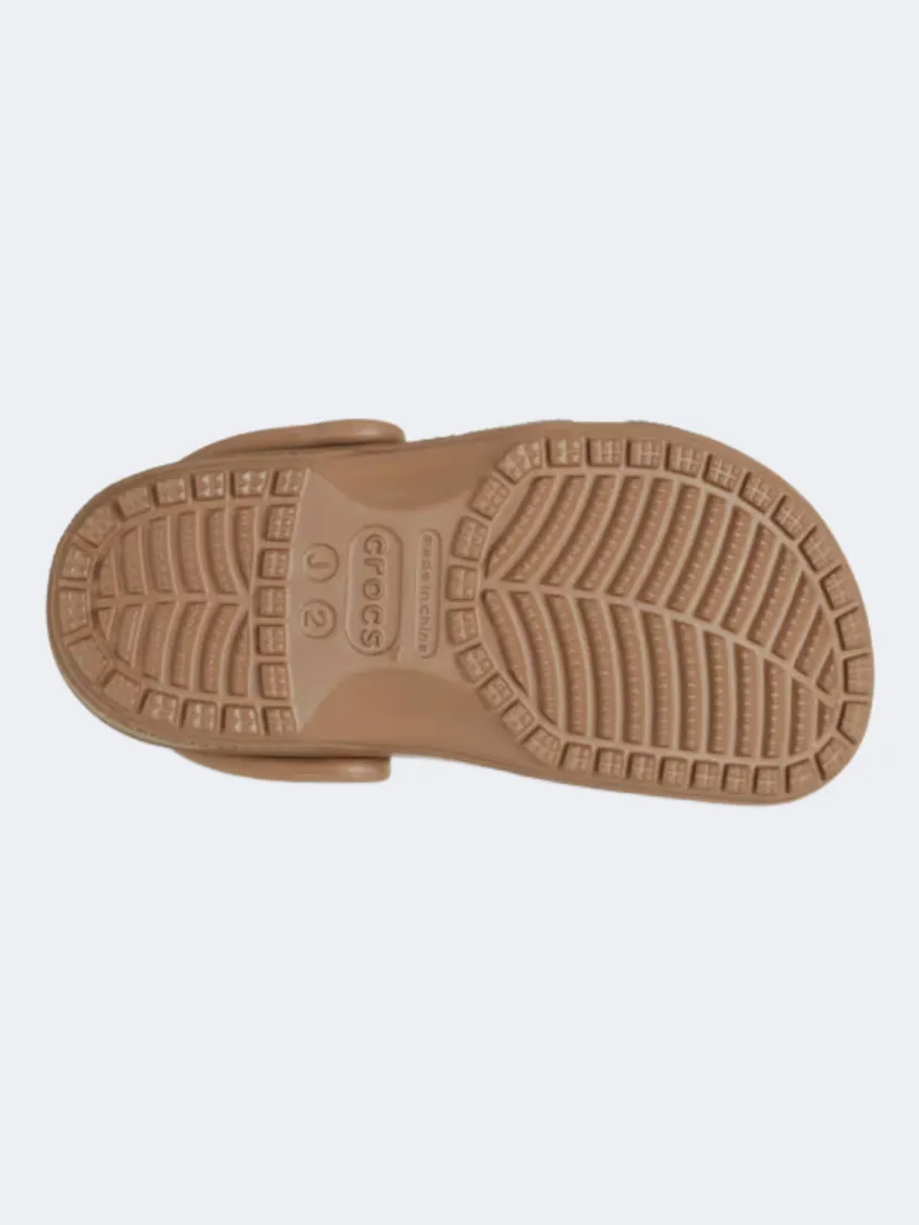 Crocs Classic Kids Lifestyle Clog Milk Chocolate Soft Lining Quick Flow