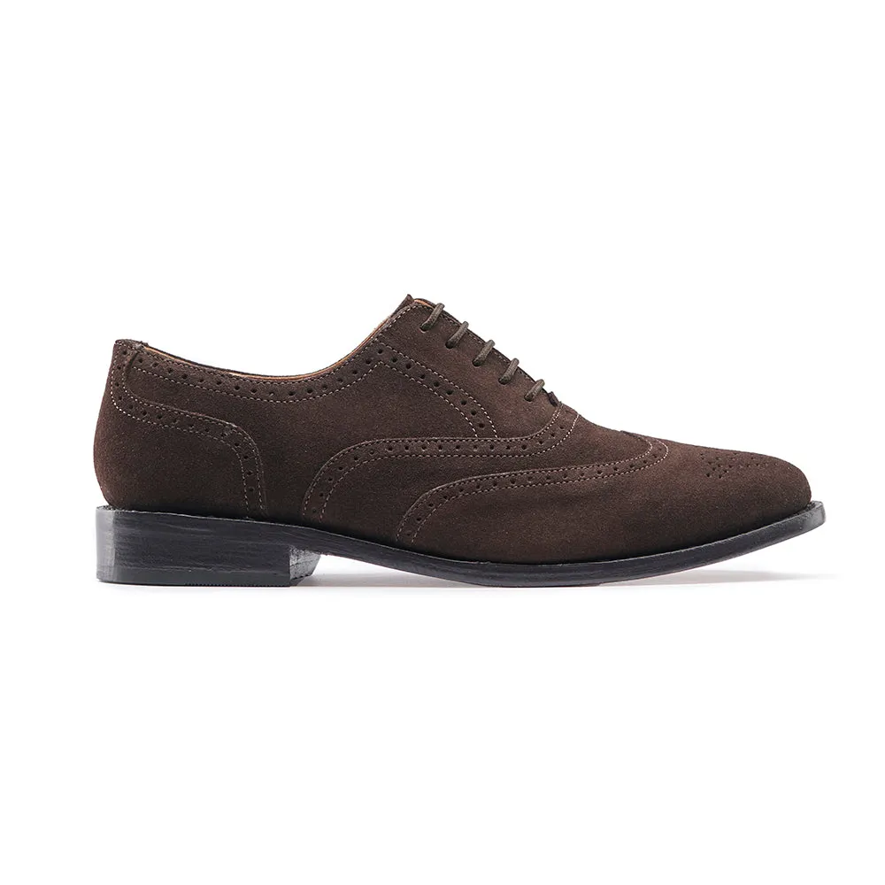 Minimalist Look Comfortable Arch Cheltenham Brogue - Suede