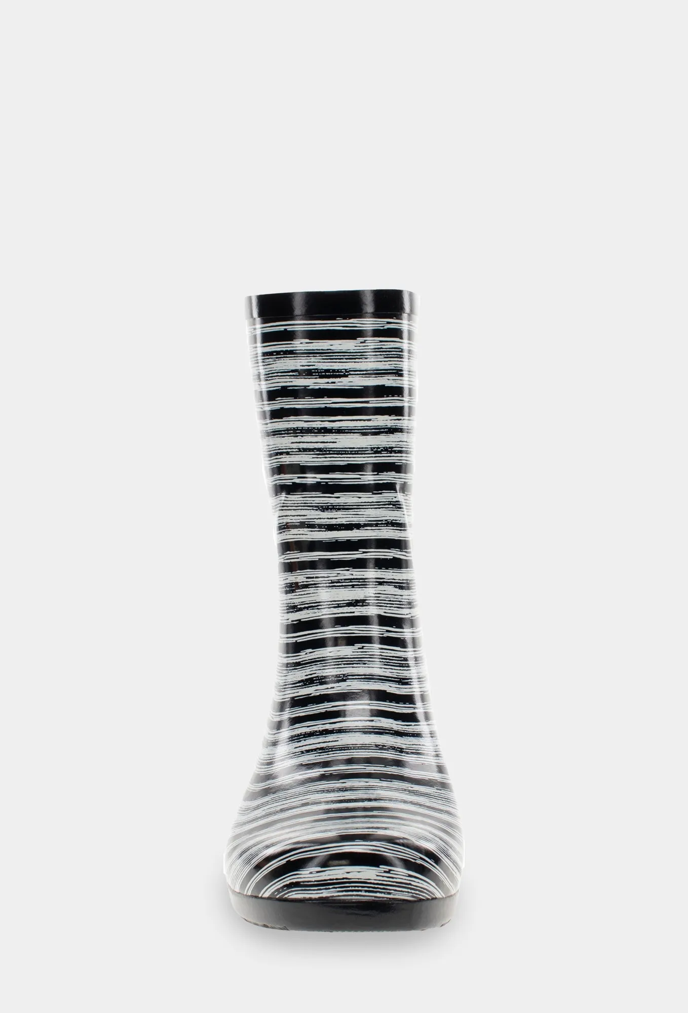 GLOSS DRYBRUSH MID RAIN BOOT - BLACK Walking Weather Protection