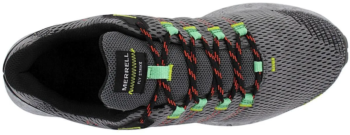 Forefoot plate enhances push-off in sprint actions Merrell Fly Strike GORE-TEX Mens Trail Running Shoes - Grey