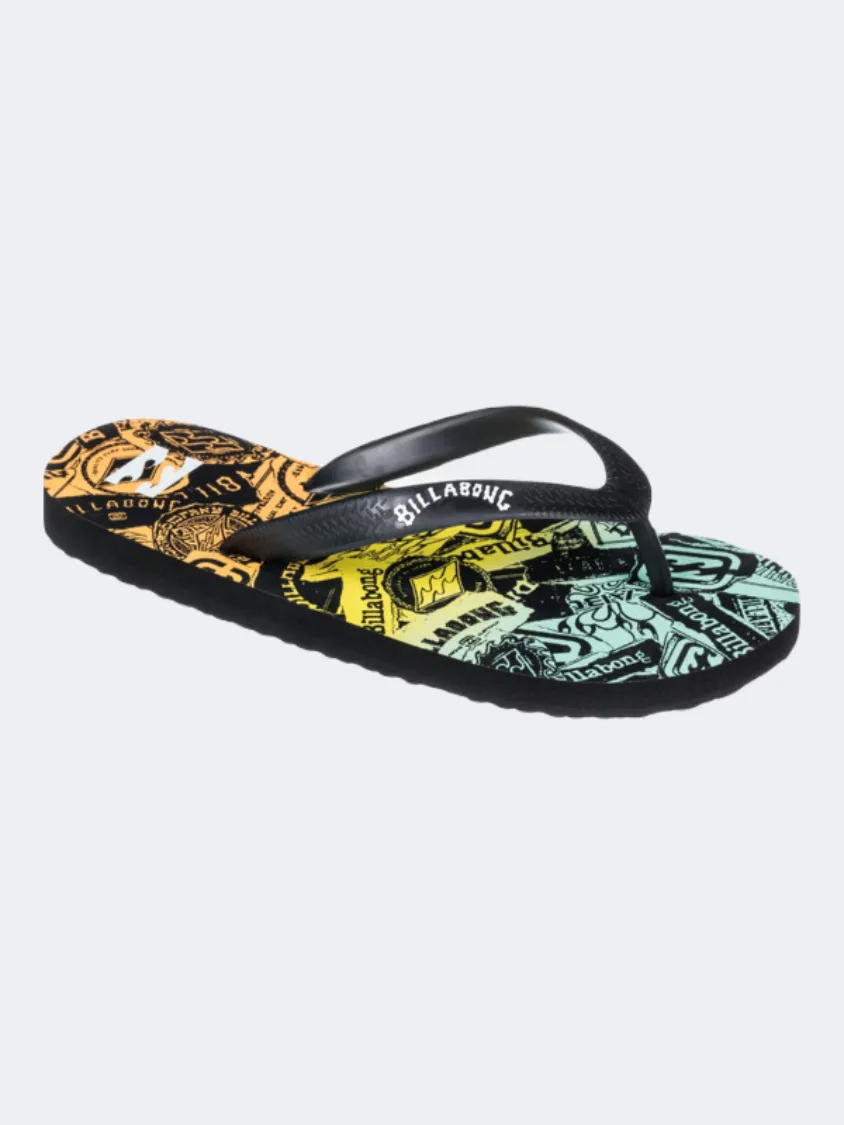 Billabong Tides Boys Beach Slippers Sunset Orange World Walk
