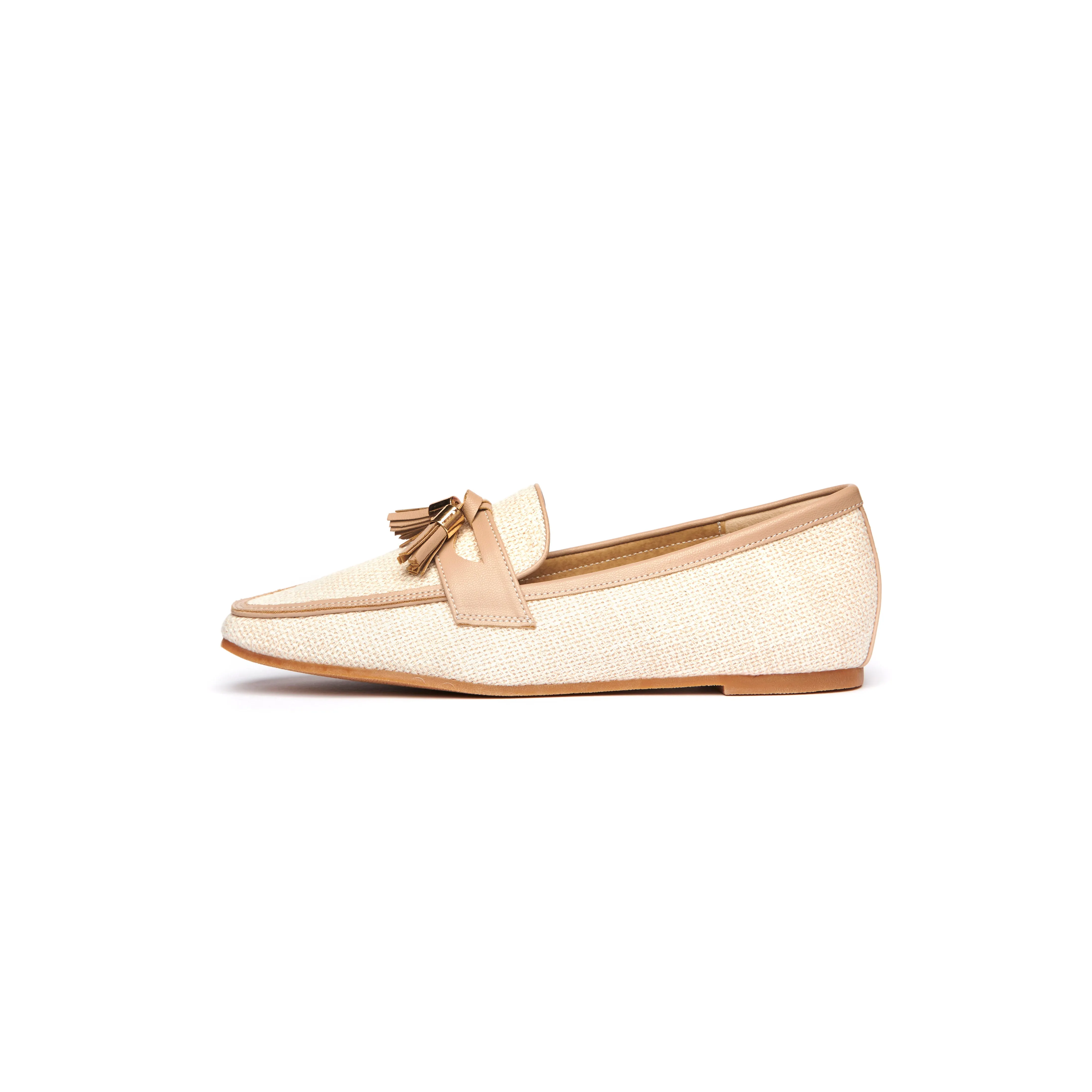 Active Breeze Kenni Tassel Loafers - Beige ( BEI )