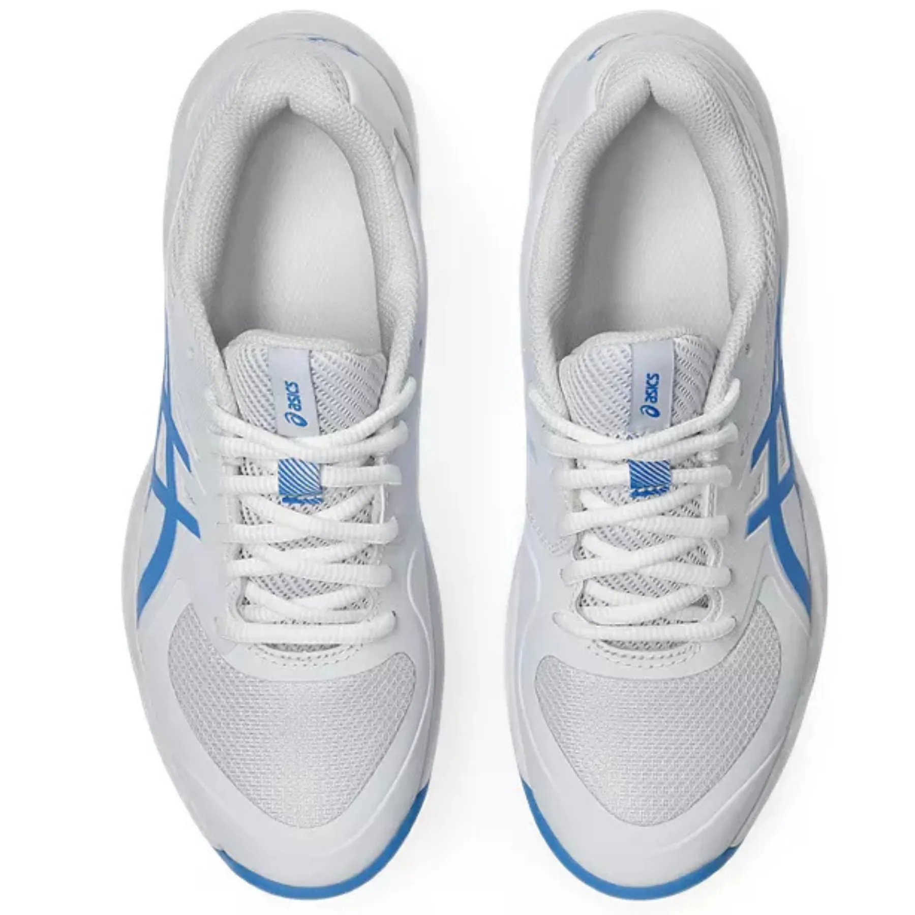 Asics Game FF Womens Shoes - White/Blue Coast Daily Motion Adjustable Straps