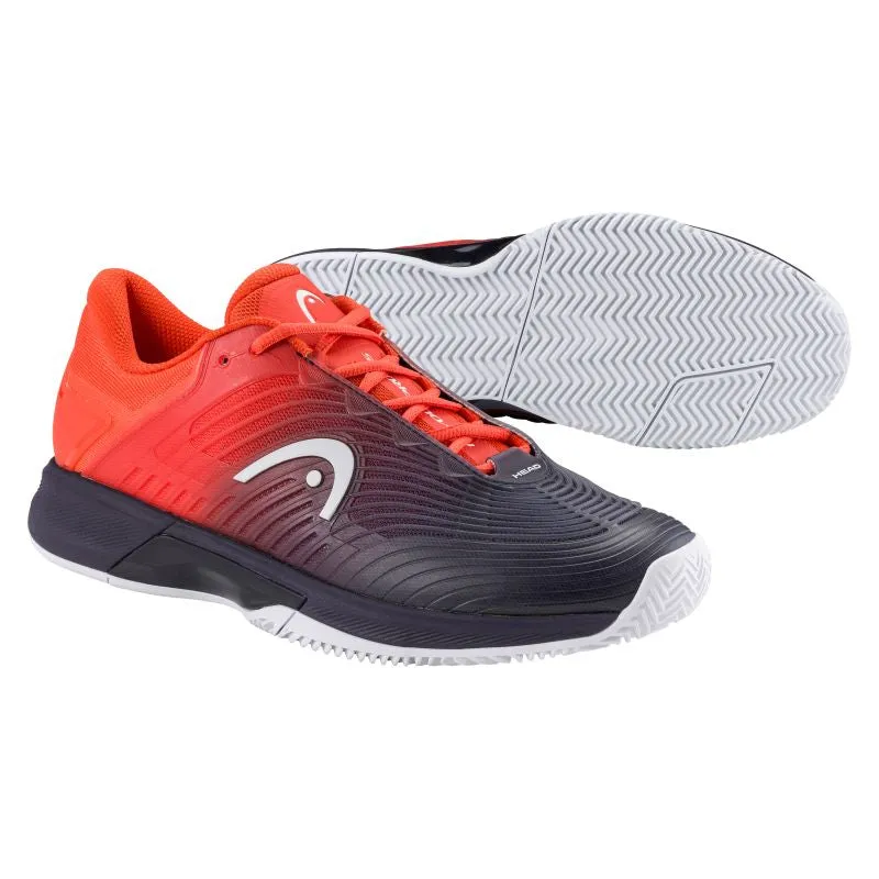 HEAD Revolt Pro 4.5 Clay D Mens Tennis Shoes Cardio Training Breathable Lining