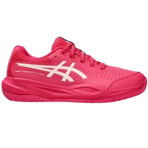 Asics Gel Resolution X Junior Tennis Shoes - Bright Rose/Cream Comfort Walk