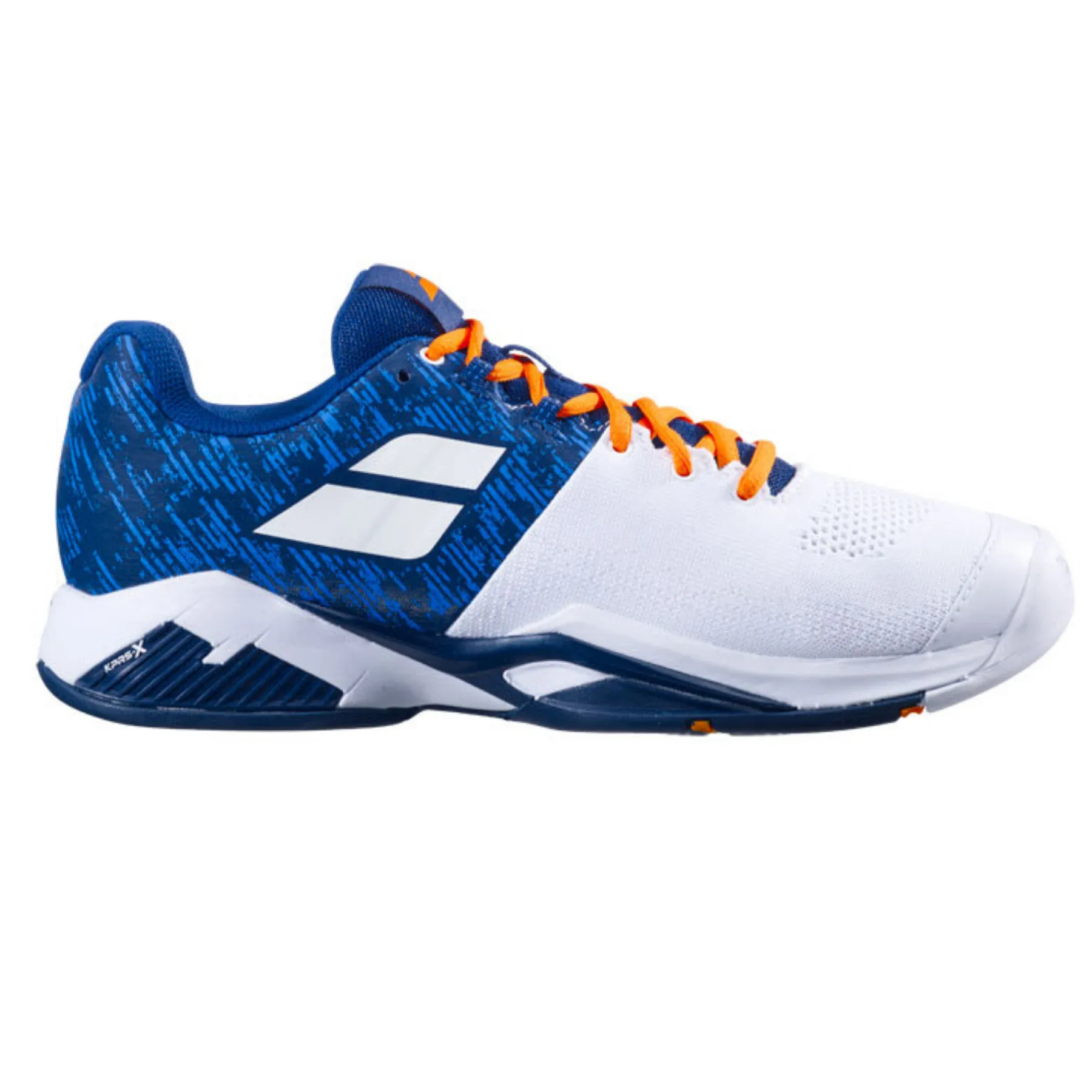 Enhanced comfort Sweat Control Babolat Propulse Blast All Court Men's Tennis Shoes - White/Dark Blue