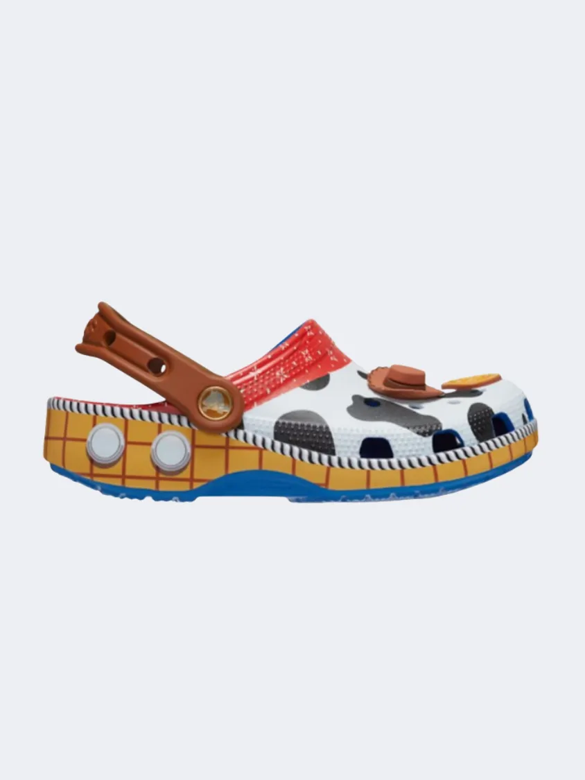 Crocs Toy Story Woody Classic Kids Unisex Lifestyle Slippers Blue Jean Posture aid Comfort Flex