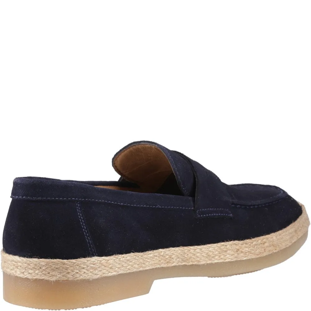 Navy Laurence Loafers Slip-On Ease